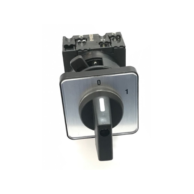CS20A-A3-SP2   Interruttore a camme 3 Poli 2 Posizioni 20Amp  On Off Montaggio con piastra di legenda con maniglia
