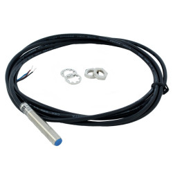 PB0802/DSAN-A   Sensore induttivo M8 schermato  Alim 10 30 Vdc NO  NPN  Sn 2mm Corpo in ottone nichelato  Cavo 2m