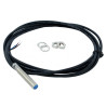 PB0802/DSAN-A   Sensore induttivo M8 schermato  Alim 10 30 Vdc NO  NPN  Sn 2mm Corpo in ottone nichelato  Cavo 2m