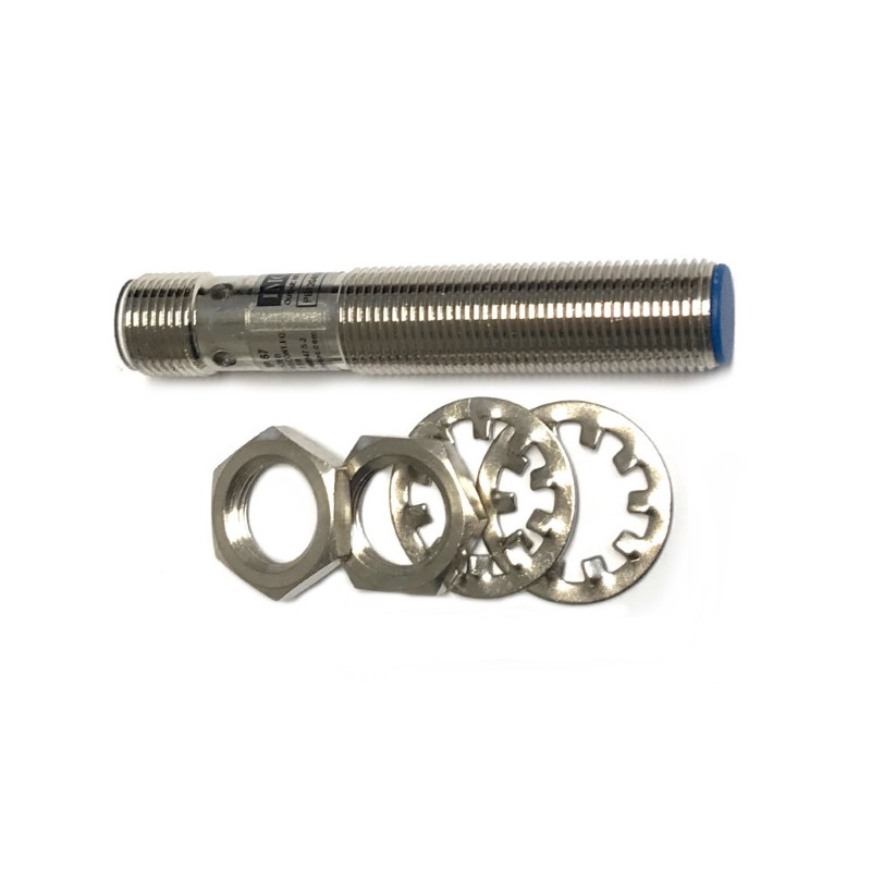 PB1204/DSAN-H   Sensore induttivo M12 schermato  alim.10 30Vdc  NO  NPN  Sn  4mm Corpo  in ottone nichelato  Conn M12