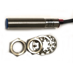 PB1204/DSAP-A   Sensore induttivo M12 schermato  Alim 10 36 VDC NO PNP  Sn  4mm  Corpo Ottone nichelato cavo 2m