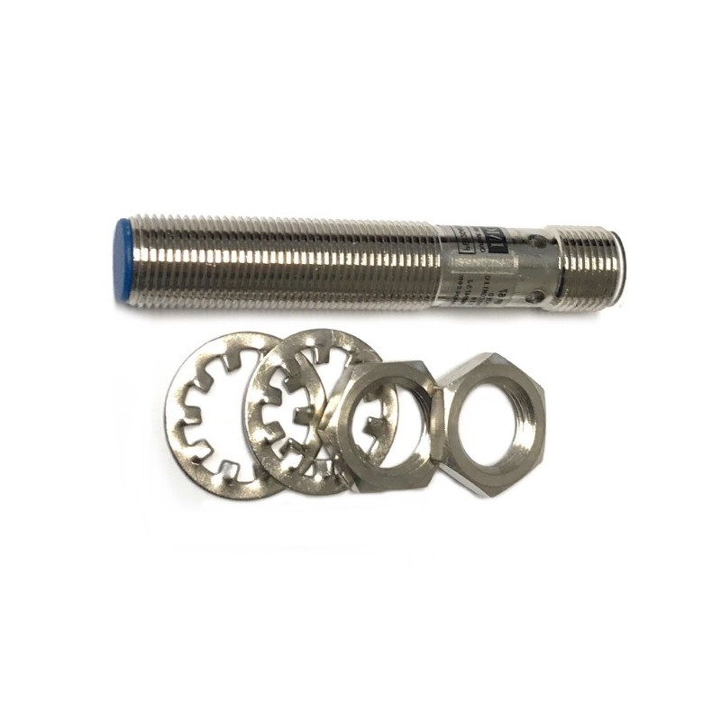 PB1204/DSCP-H   Sensore induttivo M12 schermato  10  36Vdc   NC  PNP Sn 4mm Corpo in ottone nichelato  connettore M12