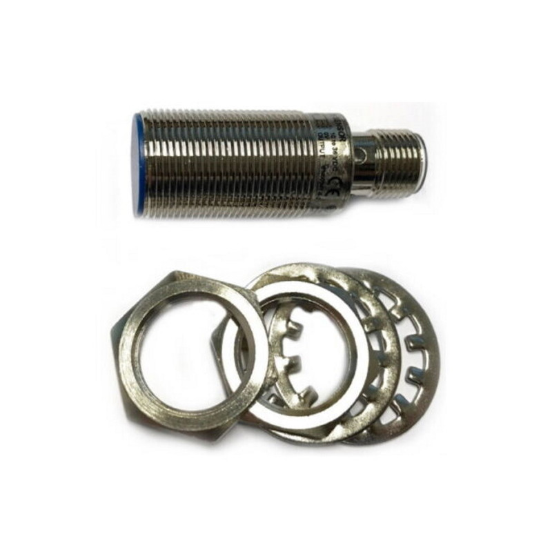 PB1808/DSCP-H-30  Sensore induttivo M18 schermato  10 36Vdc  NC  PNP  Sn   8mm  corpo in ottone nichelato corto  conn  M12