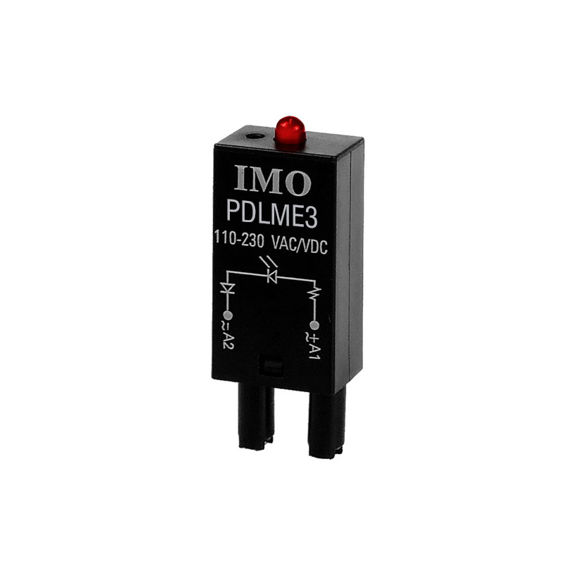 PDLME3   Spia LED 110 230V per zoccolo relè  SRNE2 D S  SRNE3 D SRNE4 D S  SRNE3 S T  SRNE5 S T