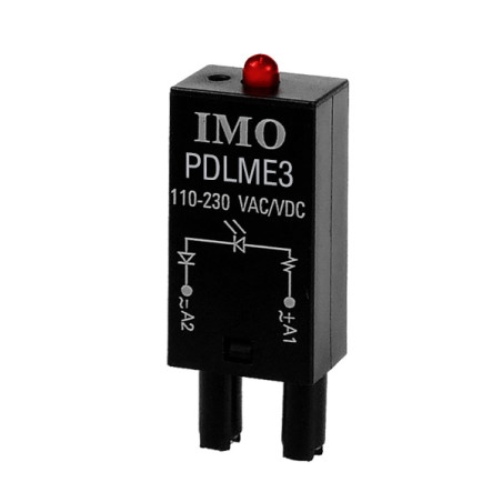 PDLME3   Spia LED 110 230V per zoccolo relè  SRNE2 D S  SRNE3 D SRNE4 D S  SRNE3 S T  SRNE5 S T