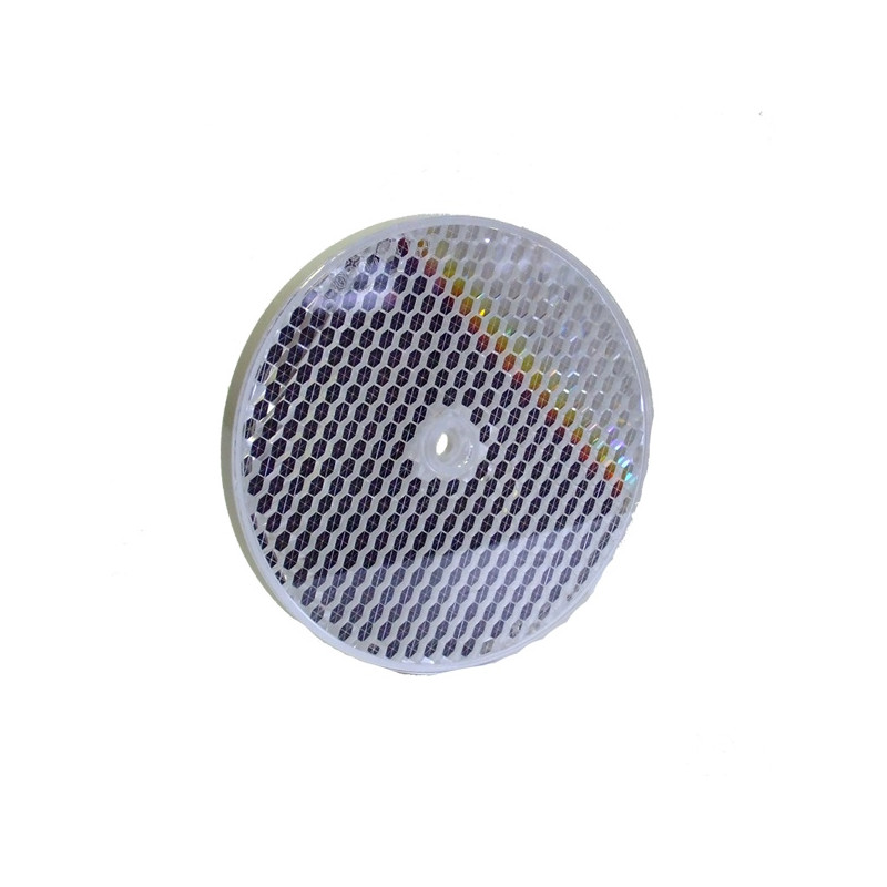 RL110   Catarifrangente diametro 84mm  con foro centrale 5mm