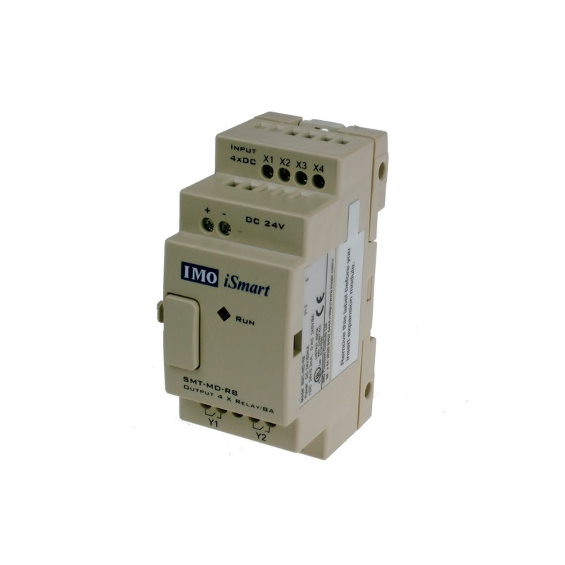 SMT-MD-R8   Modulo di espansione iSmart  24Vdc   4 ingressi 24 Vcc  4 uscite relè  8A 2A
