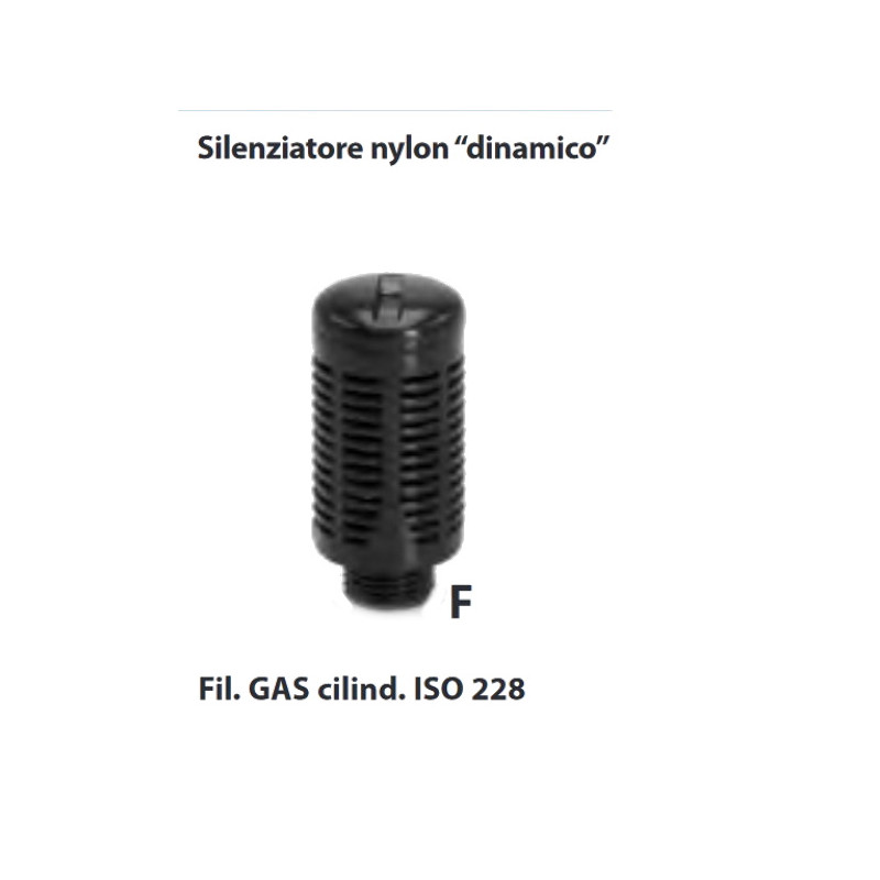 SND.2   Silenziatore nylon  dinamico  G 1/2