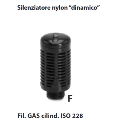 SND.3   Silenziatore nylon  dinamico  G 3/8
