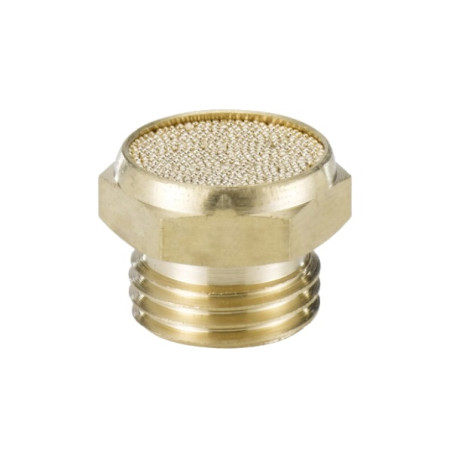 SPO.8   Silenziatore in ottone con bronzo sinterizzato piatto  G 1/8