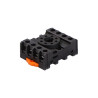 SRPE8   Zoccolo  octal per relè montaggio a pannello  T35 DIN  8 pin