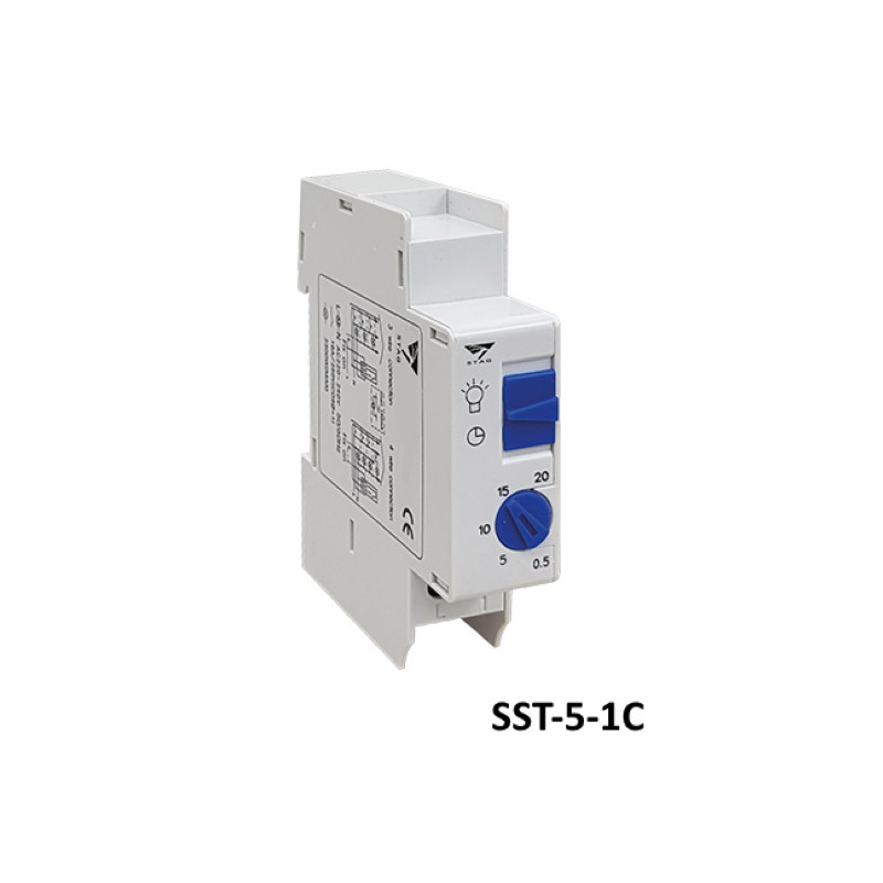 SST-5-1C   Temporizzatore meccanico Timer 20 minuti relè 1 NA 16A 250V  alim  220Vac 50 60Hz
