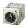 TA8-A24AC/DC   Timer per montaggio a pannello 48x48 multiscala 0 05s 60hr  doppio contatto CO 5A  8 pin octal  funzione di ritar