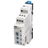 TDM10-12   Timer multifunzione unipolare CO 10A  multiscala 0 1s10d  multitensione 12Vdc  180 265Vac 10 funzioni  montaggio  gui