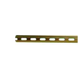 TS15-F/1   Guida DIN scanalata perforazioni graduate da 15 x 5,4 mm  1 mtl