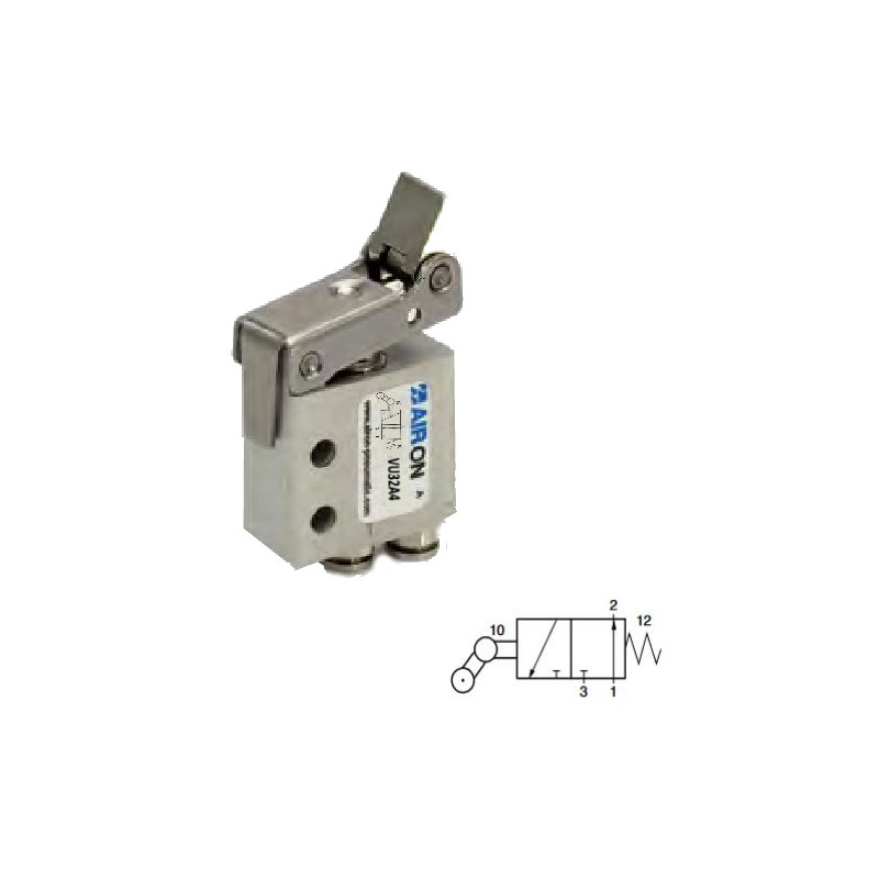 VU32A4  Valvola unidirezionale 3/2 NA  monostabile T 4
