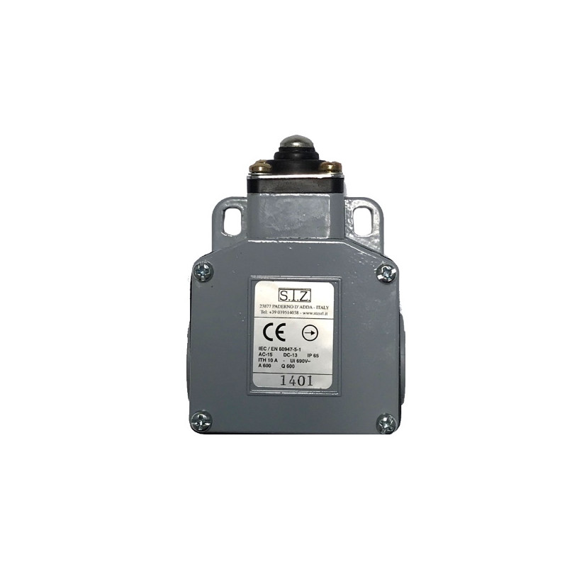 1401   Finecorsa in metallo pistone corto Contatto 1NO 1NC   PG13,5 IP65