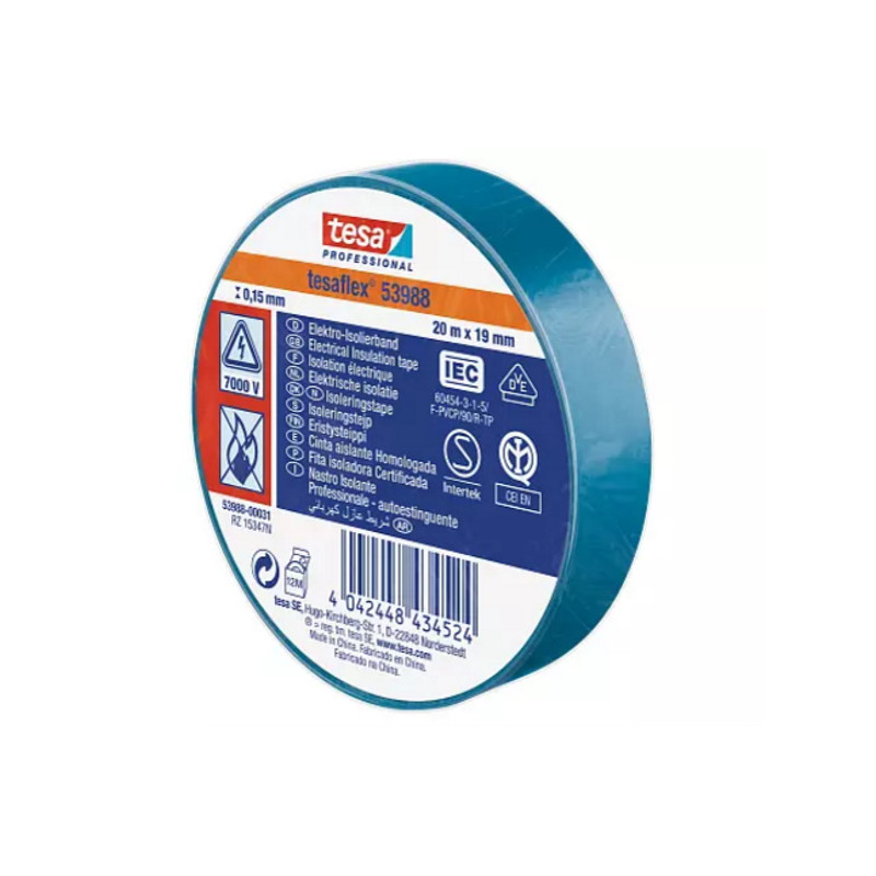 53988-00031-00   Nastro Isolante Soft PVC 20m x19 mm  blu