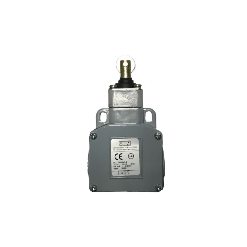 1405  Finecorsa in metallo pistone con rotella Contatto 1NO 1NC   PG13,5 IP65