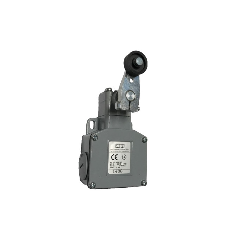 1408   Finecorsa in metallo leva con rotella laterale Contatto 1NO 1NC  PG13,5  IP65