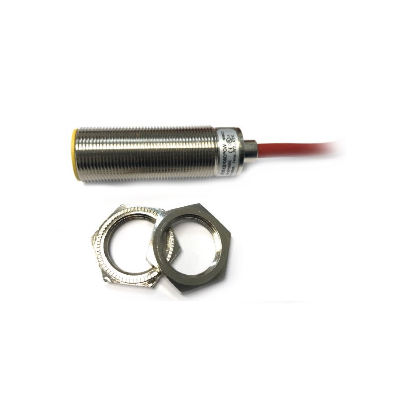 LR18XBF05DPOW   Sensore induttivo schermato per alte temperature -25°C a 120°C  M18  PNP  NO  Alim 10 30VDC  SN 5mm  Cavo in sil