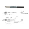 PFR-610   Sensore fibra ottica a riflessione diffusa Sn  80mm   testa M6   Lc  2000mm