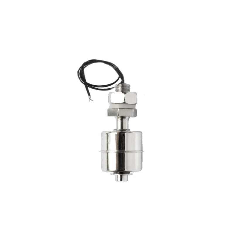 SF131-46   Sensore a galleggiante di livello in acciaio inox AISI 316  installazione verticale  H 46 mm  M10  contatto  NO 1Amp 