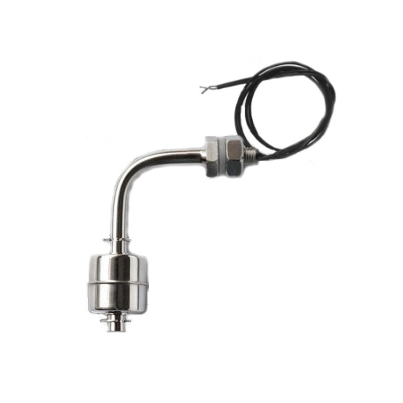 SF132   Sensore a galleggiante di livello in acciaio inox AISI 316  installazione Orizzontale  H  81 mm M10   contatto NO 1Amp  