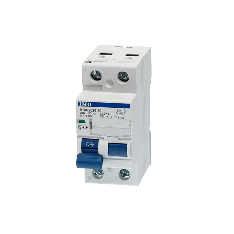 B10R2025-30   Interruttore differenziale tipo RCD 10KA  30mA1 Pole   N  25 Amp  230VACCE