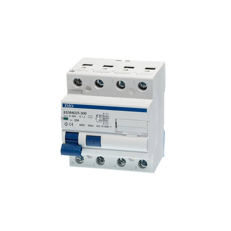 B10R4025-300   Interruttore differenziale tipo RCD 10KA  300mA 3 Pole   N  25 Amp  415VAC  CE