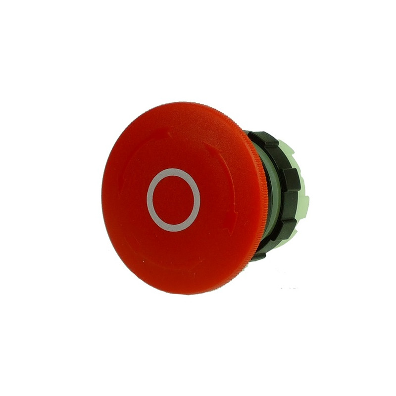 BS3P34RED-O   Pulsante di arresto emergenza rosso D 40mm  aggancio sgancio a rotazione