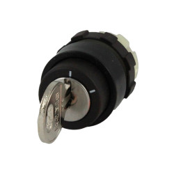 BS3SAR0  Interruttore chiave 2 Posizione mantenuta  ghiera nera  chiave rimovibile in posizione OFF