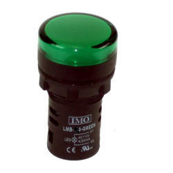 LMB-110-GREEN   Lampada pilota D 22 mm a LED 110ac dc  luce verde  IP65