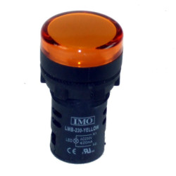 LMB-24-YELLOW  Lampada pilota D 22 mm a LED 24Vac dc  luce gialla  IP65