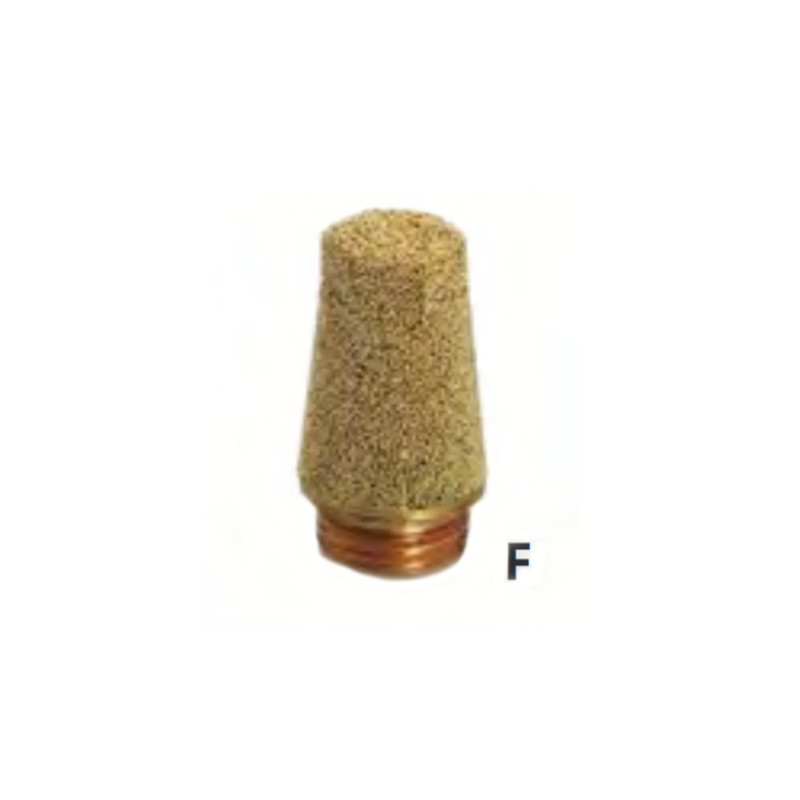 SBE.8   Silenziatore in bronzo esagonale  in testa  G 1/8