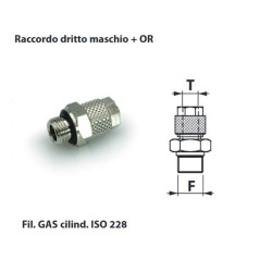 CG01.1/8.04-2,7   Racc  a calzamento diritto G 1/8 cilindrico   or T 04 2,7