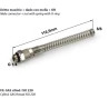 CG581/4.08-06   Raccordo  a calzamento diritto maschio  girevole  molla G 1/4   or T 8 X 6