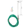 TCK150110GS2M  Termocoppia TCK  D 1,5 X 110mm  MGO isolata  LC 2m GS GS verde con molla antipiega