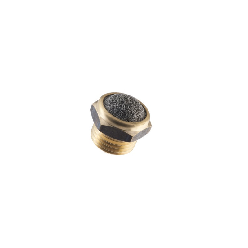 168-M5   Silenziatore ottone filo  inox M5