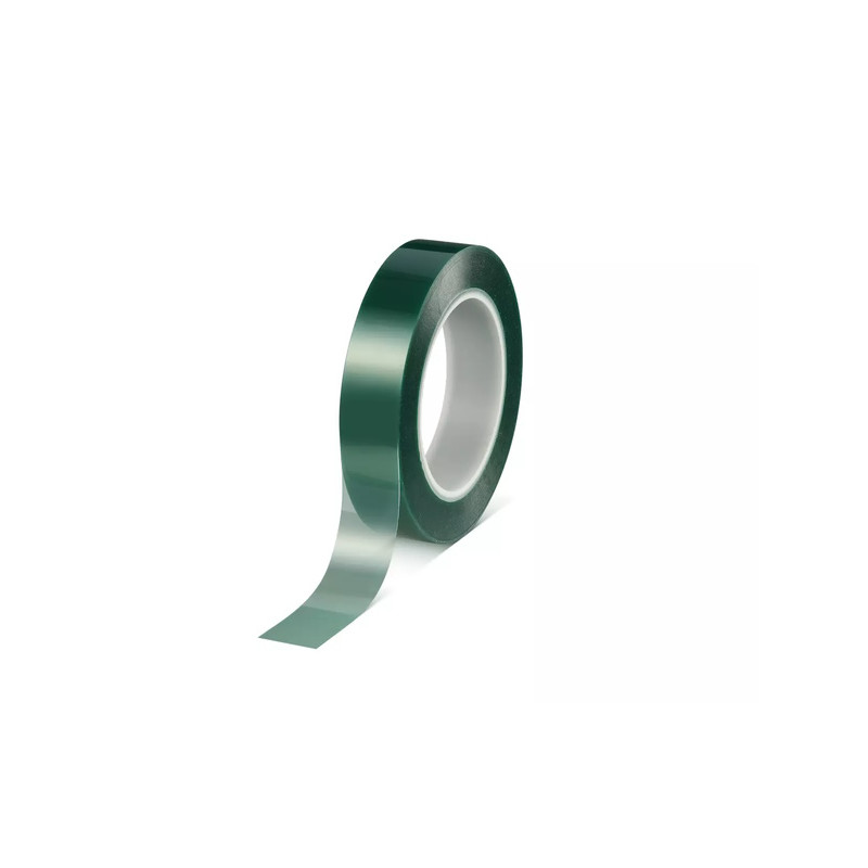50600-0000-00   Nastro PET verde traslucido  adesiva silicone per alte temperature 66m x 25mm