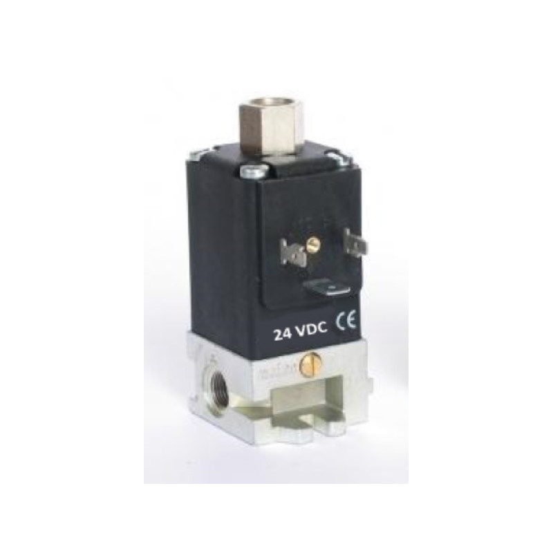 E10CM-24VDC  Elettrovalvola modulare 3/2 vie G 1/8  NC  bobina  24Vdc