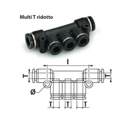 RR34.8  Raccordo rapido multi  T ridotto  T 08